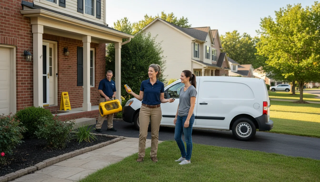 Residential water damage restoration in Galeton, PA